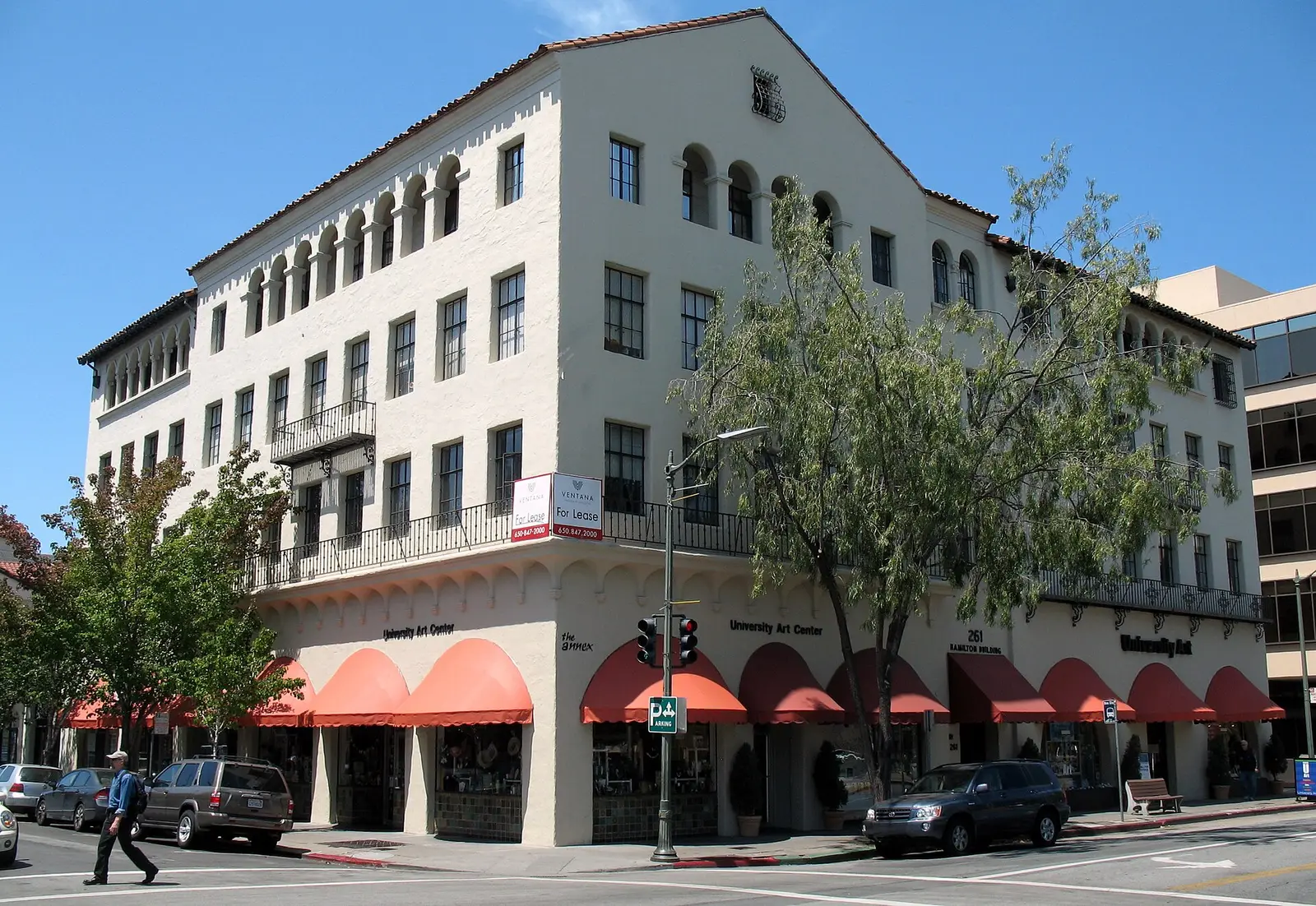 The Ramona Street Architectural District in downtown Palo Alto
